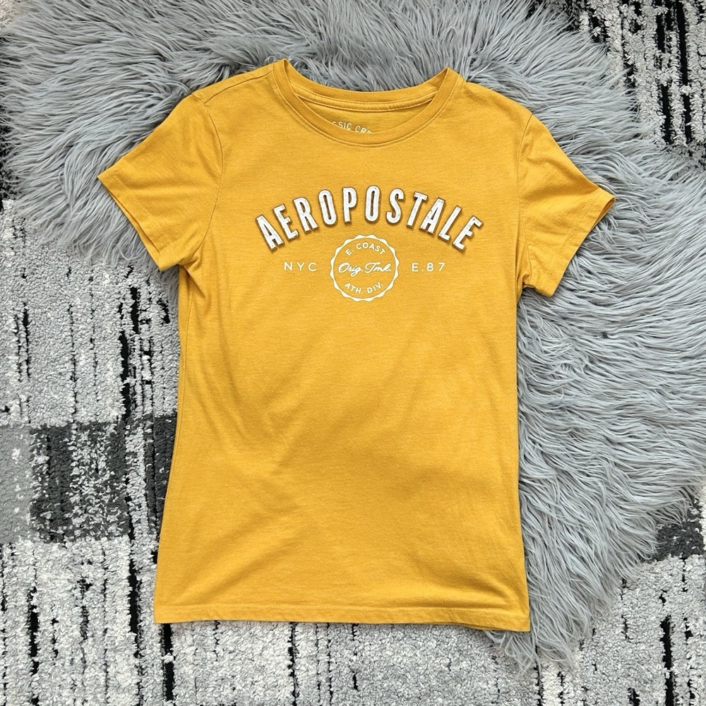 Aéropostale Women's East Coast Graphic Tee Size Large Classic Crew Top